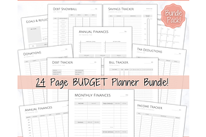 Ultimate Budget Planner BUNDLE! 24pg