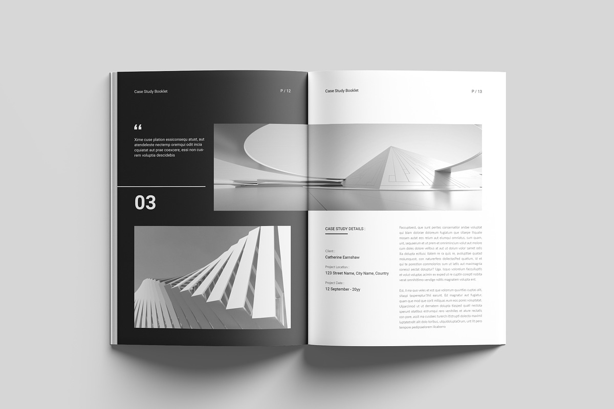 Case Study Booklet Template, a Design Template by RusenoelType (Photo 7 of 9)