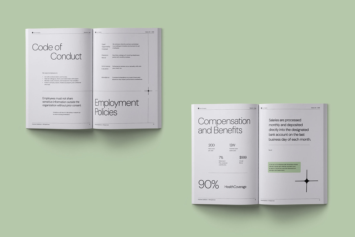 Employee Guidebook/Handbook Template preview 4