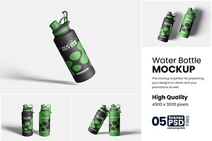 High Quality Water Bottle Mockup, a Packaging Mockup by bimockup