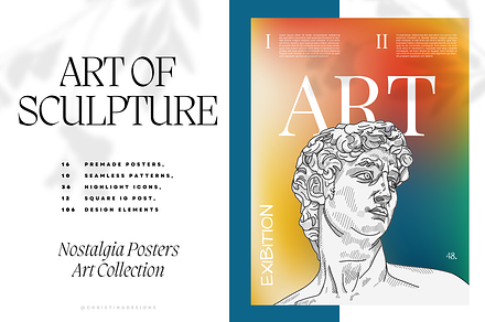 Art of Sculpture. Nostalgia Posters