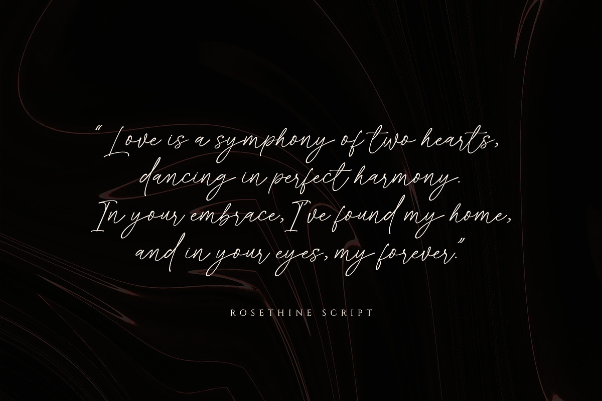 Rosethine | Chic Calligraphy, a Script Font by MJB Letters (Photo 4 of 10)