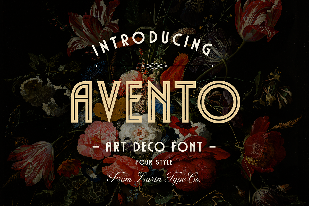 Avento, a Sans Serif Font by Larin Type Co. (Photo 1 of 10)