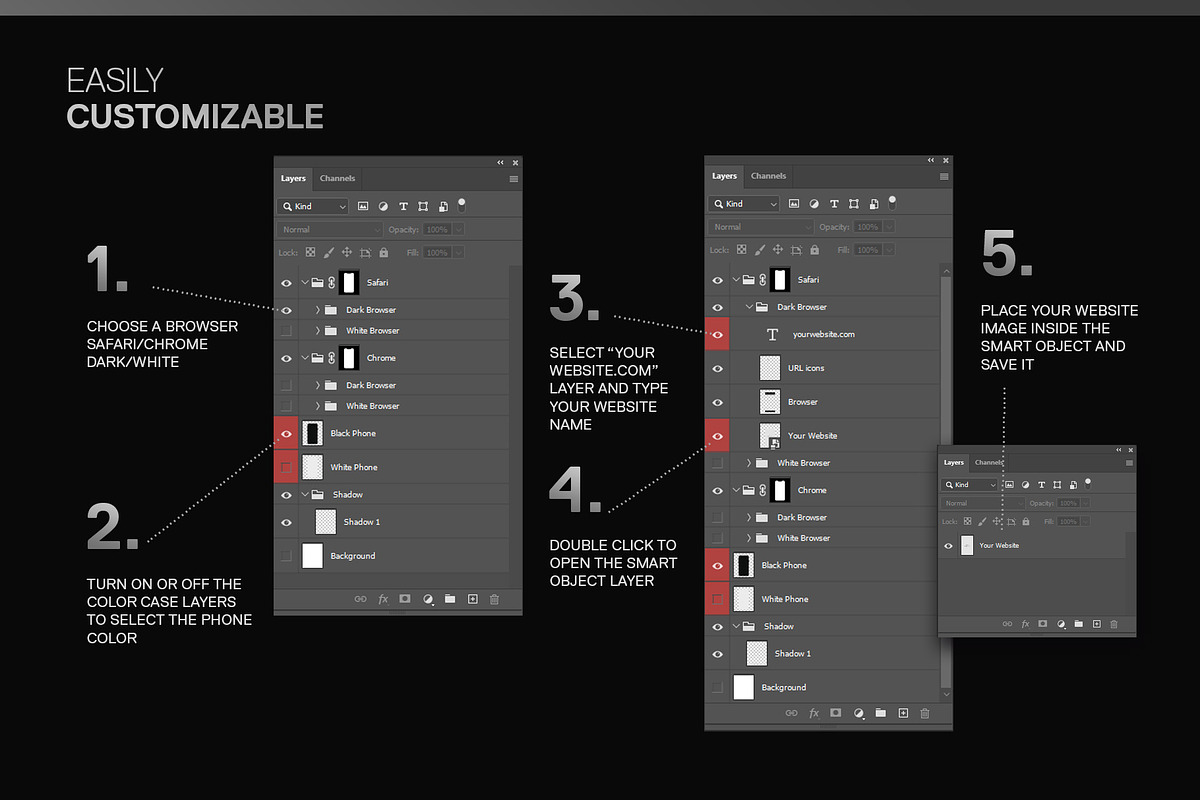 Web Browser Mockup Iphone Smartphone, a Templates & Theme by MDG (Photo 3 of 5)