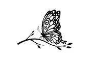 Butterfly Branch SVG Bundle, an Illustration by Creativeshirt (Thumbnail 10 of 31)