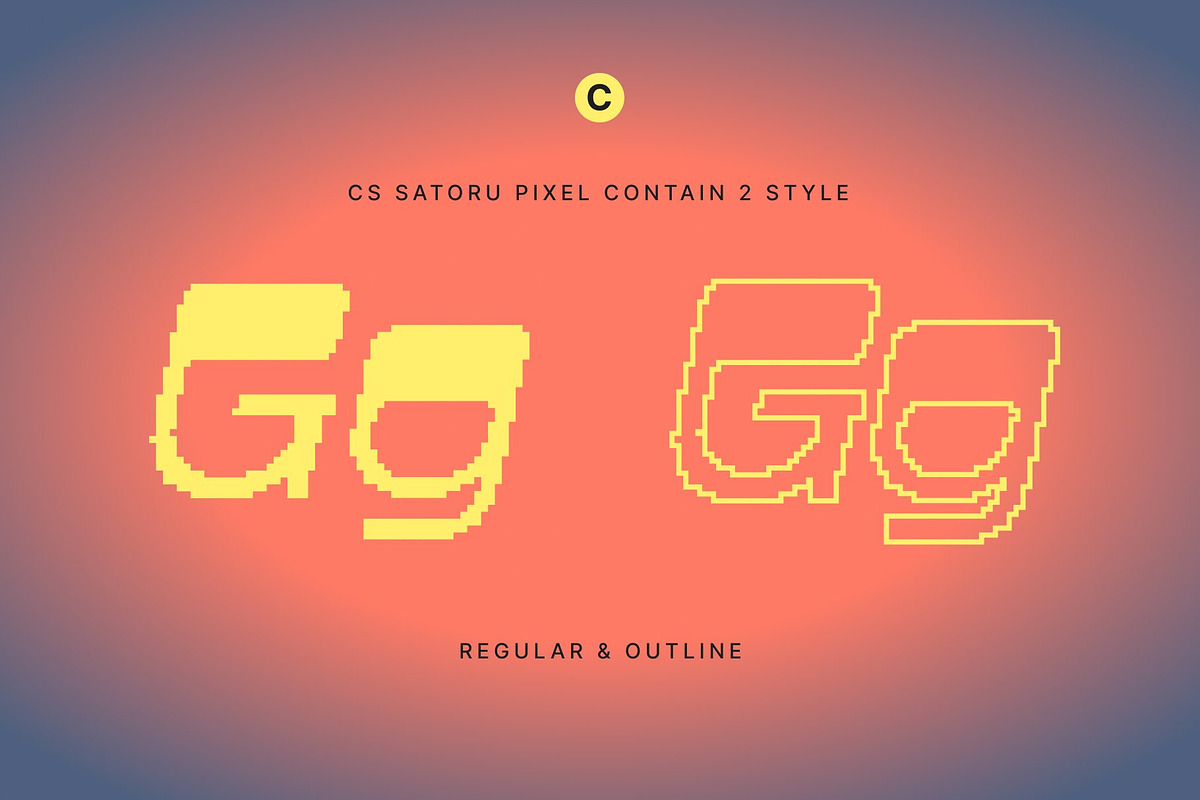 CS Satoru Pixel, a Sans Serif Font by Craft Supply Co. (Photo 4 of 8)
