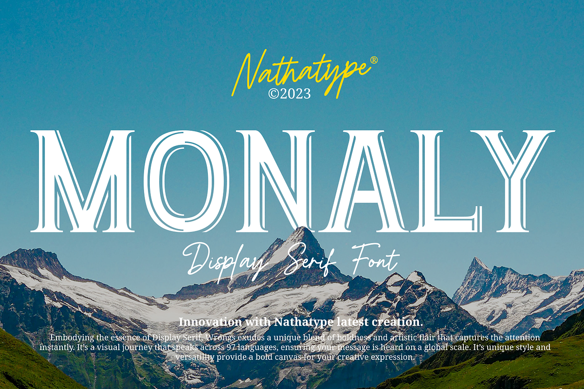 Monaly, a Symbol Font by Nathatype (Photo 1 of 11)