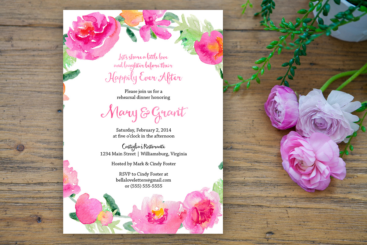 Avonlea Watercolor Flowers Clip Art, an Illustration by Emerald & Ivy Studios (Photo 3 of 3)