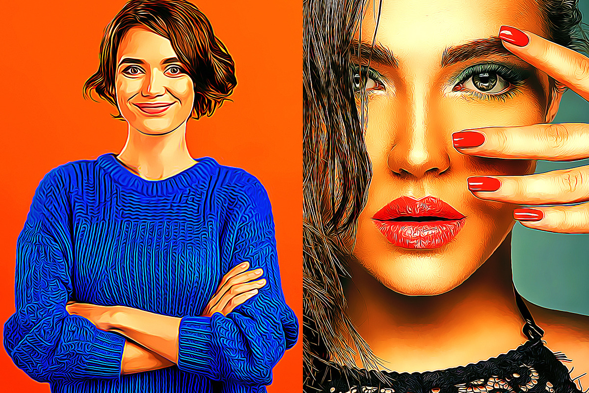 POP Oil Painting Effect, an Action Add-On by U_Design (Photo 7 of 7)