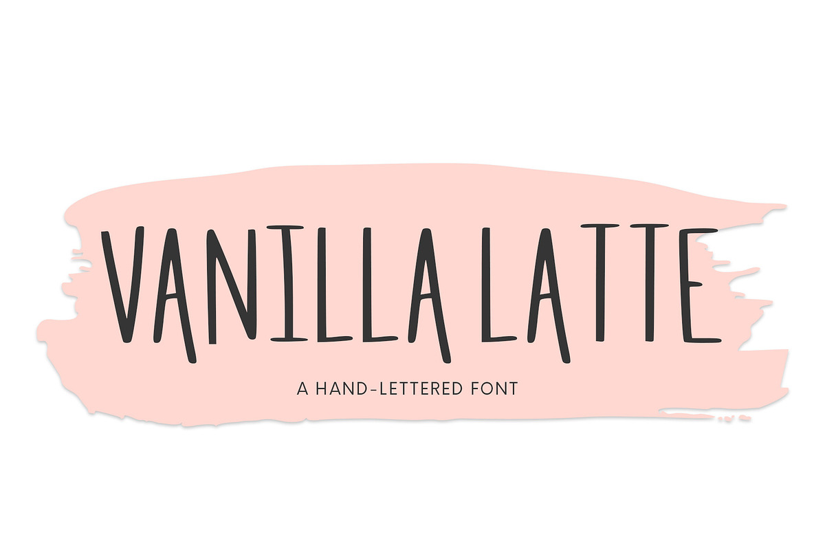 Vanilla Latte, A Hand-Lettered Font