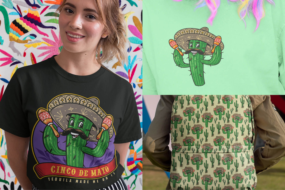 Cinco de Mayo illustrations, a Branding & Logo Template by DGIM studio (Photo 9 of 11)
