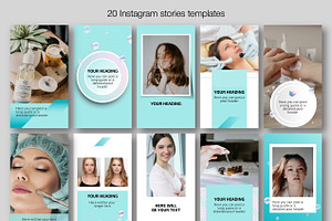 Mint Puzzle Instagram Templates