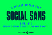 SOCIAL SANS - Bold Display Font, a Sans Serif Font by BfredDesign (Thumbnail 1 of 8)