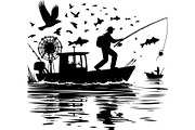 Fishing Vector Scene Bundle, a Graphic by jahid234 (Thumbnail 8 of 9)