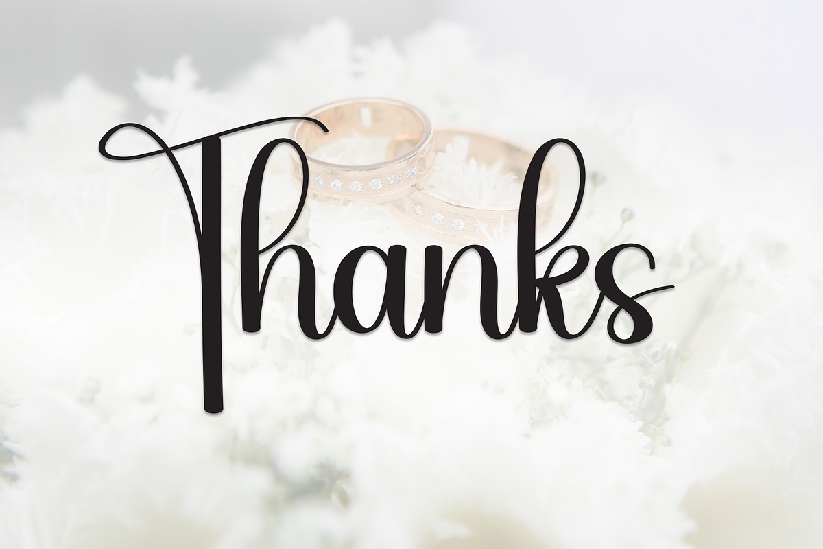 Wedding | Script Font, a Handwritten Font by Scratchones (Photo 9 of 9)