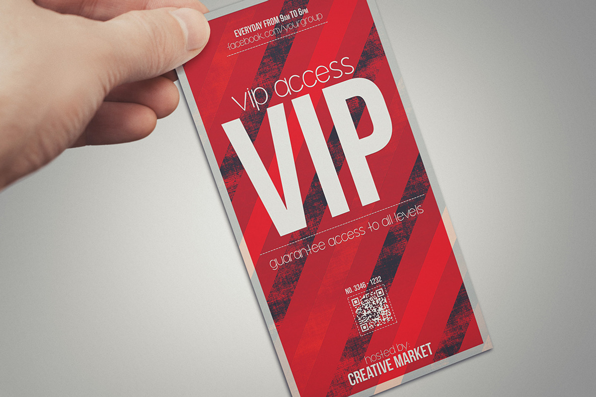 DEVIL RED - VIP PASS, a Card Template by Tzochko (Photo 4 of 7)