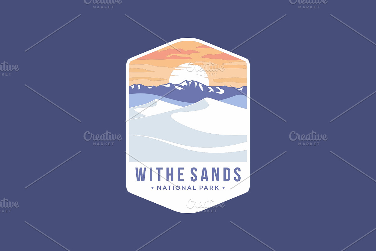 White Sand National Park Emblem Logo, a Branding & Logo Template by swarnstudio