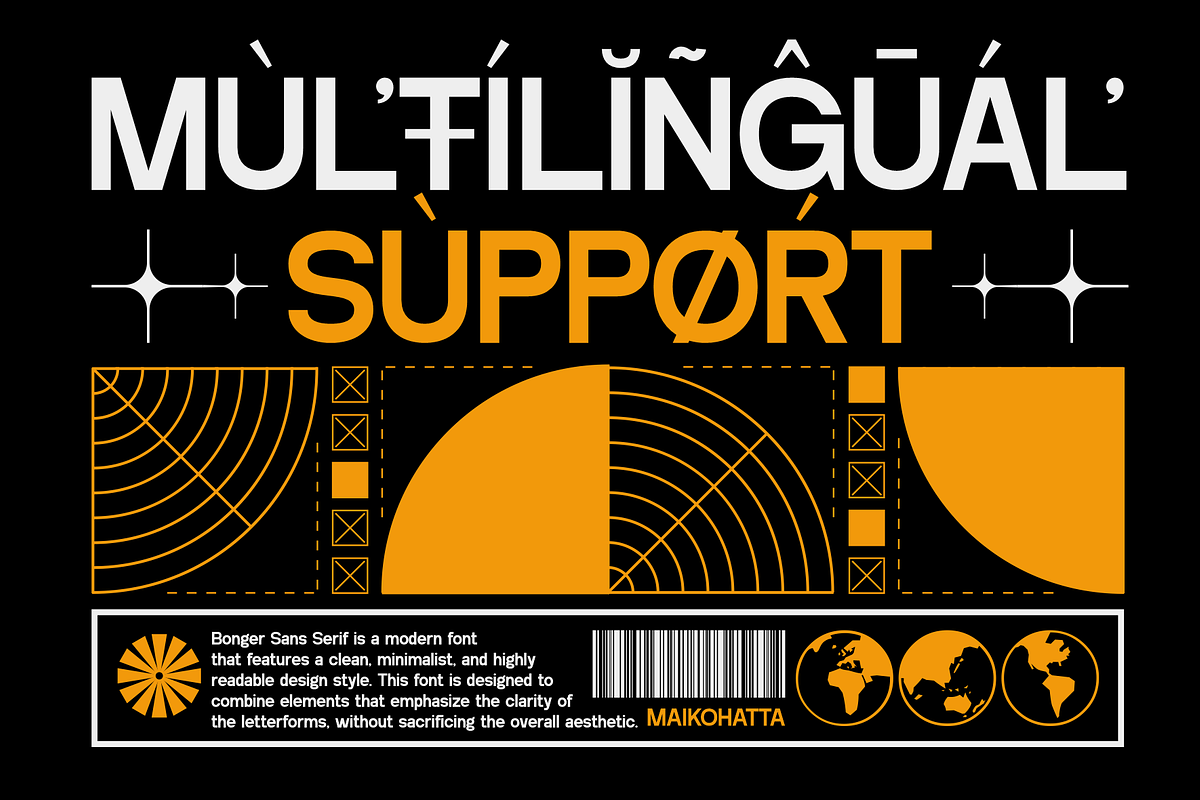 Bonger - Sans Serif Typeface, a Sans Serif Font by MaikoHatta (Photo 6 of 7)