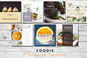 Foodie | 7 Instagram PSD Templates, a Templates & Theme by Anastasia_avgr (Thumbnail 1 of 2)
