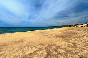 Sardinia - sandy beach in Piscinas