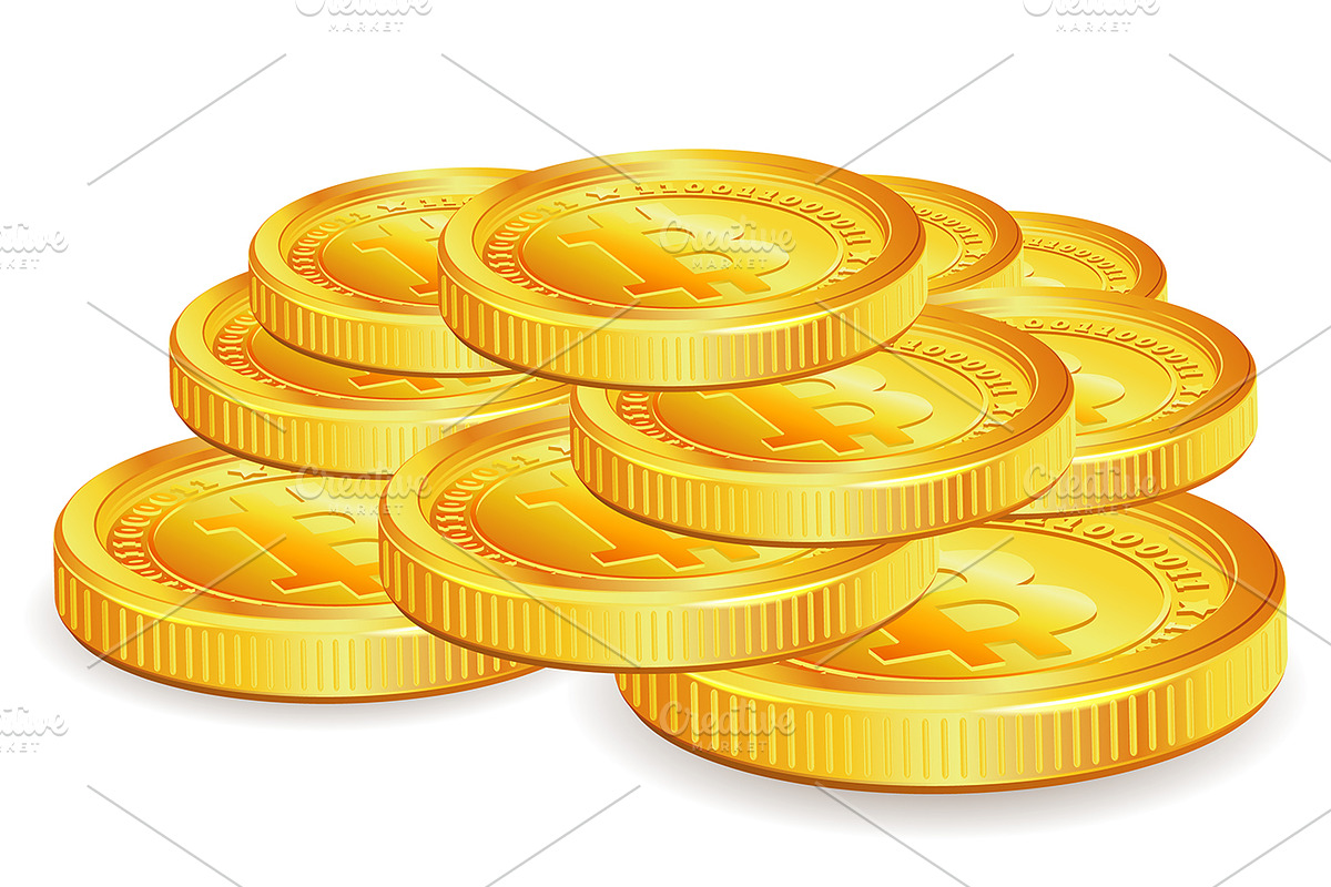 Money, Paper currency, Bitcoins Gold, a Finance Illustration by TAlex (Photo 5 of 6)