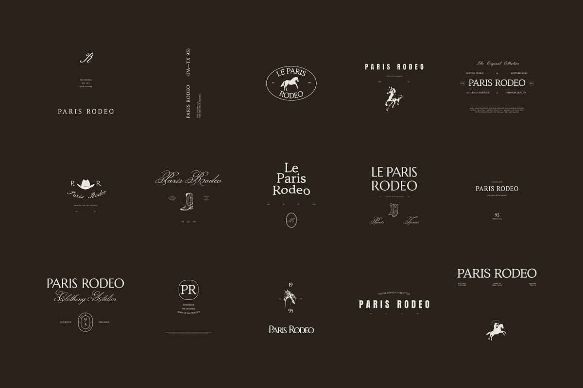 PARIS RODEO | Logo Collection, a Branding & Logo Template by Duet Atelier (Photo 5 of 13)