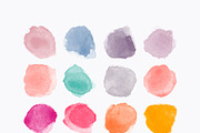 Big set watercolor vector stains, a Texture Graphic by Ibrin's Shop (Thumbnail 4 of 14)