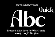 QUICK, a Serif Font by Wow Magic (Thumbnail 2 of 3)