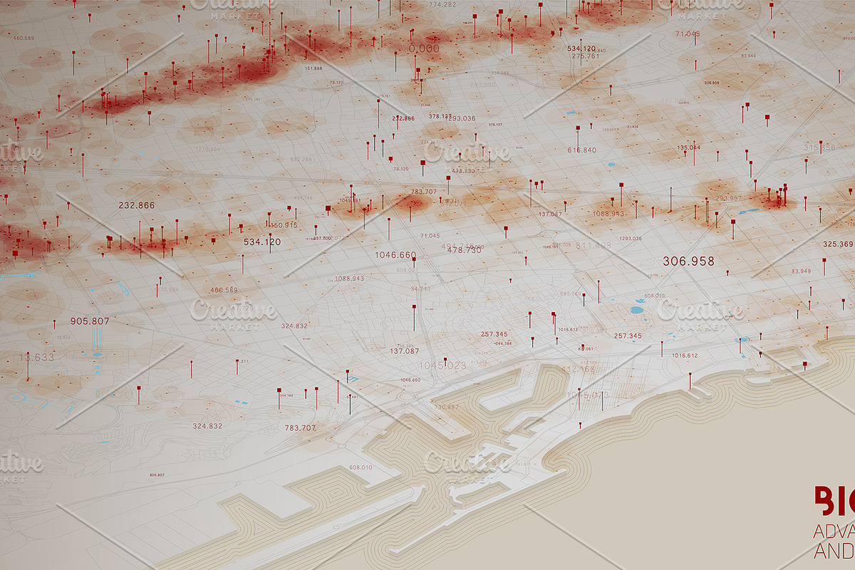 Big Data City Maps, an Object Graphic by GarryKillian (Photo 4 of 7)
