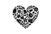 Floral Heart Silhouette Bundle, an Illustration by Designs_River (Thumbnail 12 of 31)