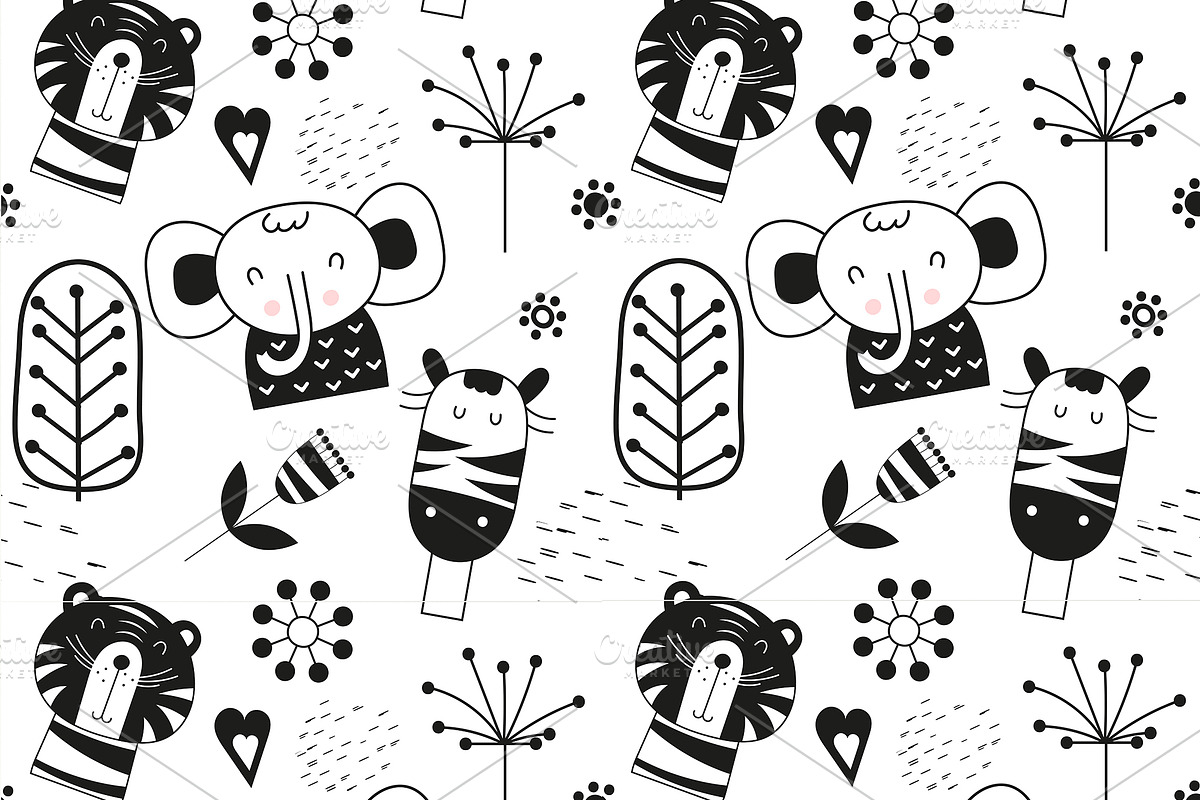 Nursery Art Funny Jungle Animals, an Animal Illustration by Nursery Art (Photo 8 of 13)