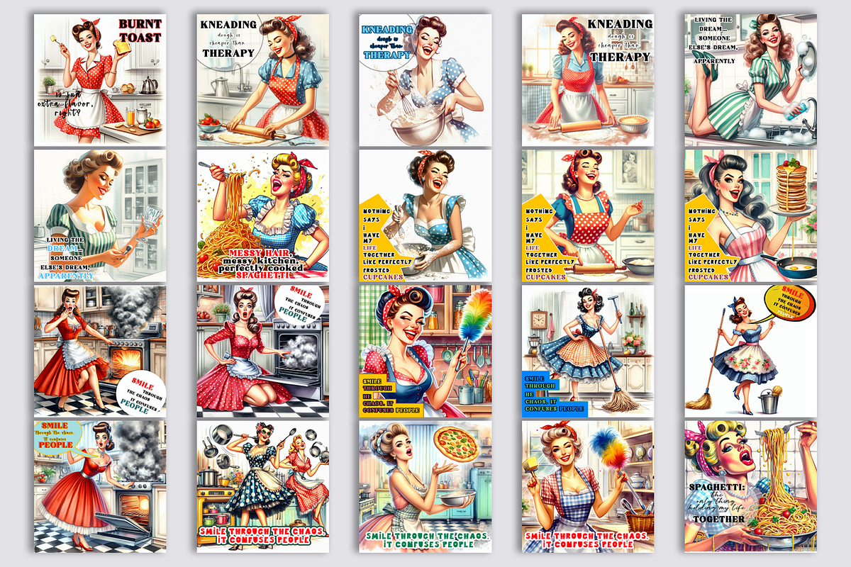 Pin Up Girl Coaster - Sarcastic, a Person Illustration by ElenazlataArt (Photo 4 of 10)