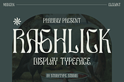 Raghlick Display Typeface Font, a Sans Serif Font by Storytype Studio (Thumbnail 1 of 15)