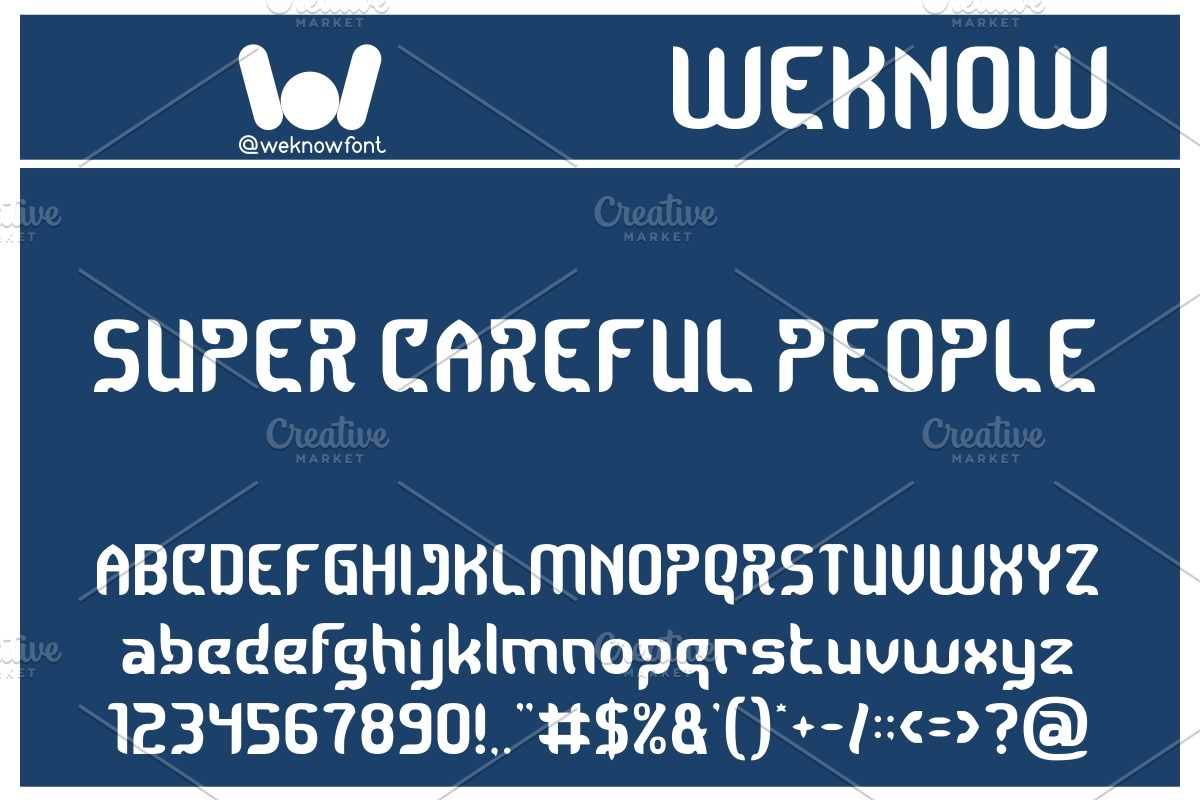 super careful people font, a Font by weknow (Photo 1 of 5)