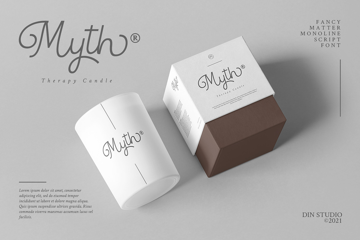 Fancy Matter, a Script Font by din-studio.com (Photo 4 of 10)