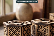 Decorative Hexagon Box Laser Cut SVG, a Graphic by AtacanDigital (Thumbnail 8 of 8)