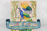 Digital Coloring Set, an Animal Illustration by Adirondack Canvas Studio (Thumbnail 1 of 8)