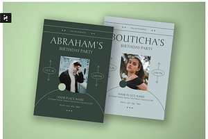 Modern Birthday Invitation, an Invitation Template by Neermana