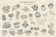 Cottagecore Spring. Hand-Drawn Art., a Seasonal Illustration by Designwork (Thumbnail 4 of 10)