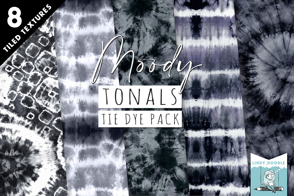 Moody Tonals Tie Dye Pack, a Pattern Graphic by Lindy_doodle (Photo 10 of 10)