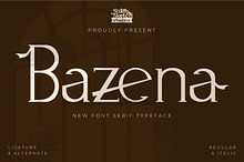 Bazena - Serif Typeface Font