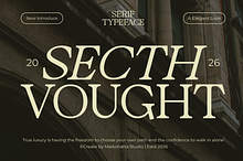 Secth Vought–Luxury Editorial Serif