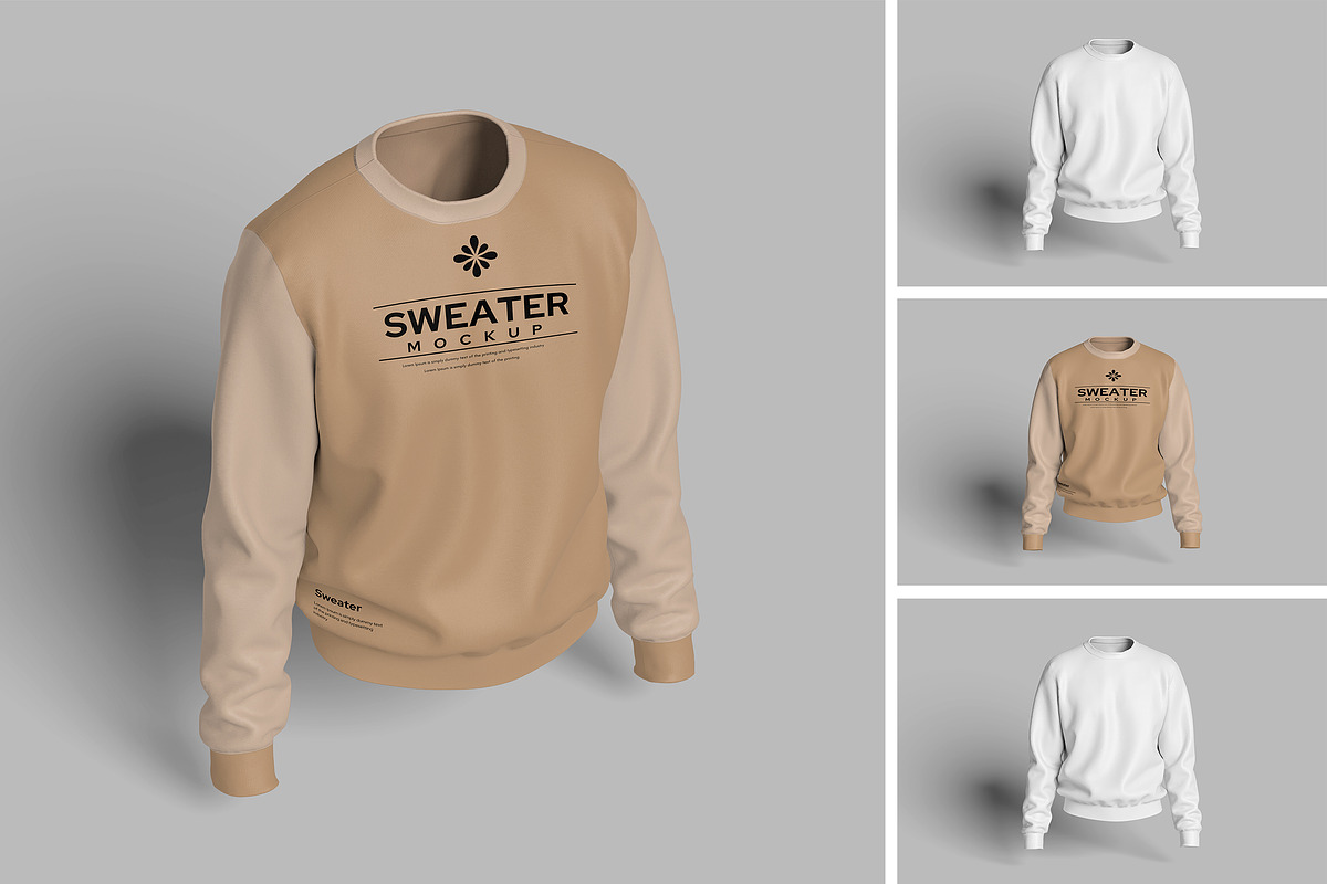Women's Sweaters Mockup, a Shirt Mockup by Pikachudesign (Photo 1 of 3)