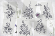 Wildflower Meadow Vector Set, a Decorative Illustration by Molly art (Thumbnail 7 of 12)