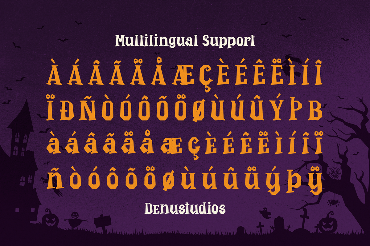 Vespera Mind | Halloween Display, a Blackletter Font by Denustudios (Photo 11 of 12)