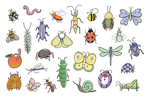 Funny beetles illustrations set, an Animal Illustration by GooseFrol