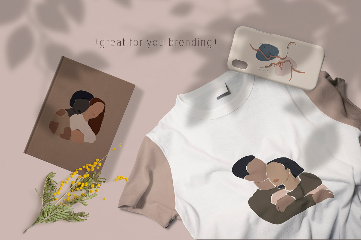 Lovers abstract collection, a Decorative Illustration by BSVIT (Photo 4 of 6)
