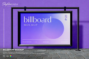 Billboard in Subway Station Mockup