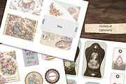 Shabby Chic Floral Junk Journal Kit, a Decorative Illustration by Print Haven Mochi Vintage (Thumbnail 5 of 8)