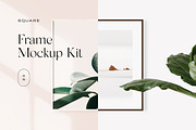 Square Frame Mockup Kit, a Print Template by October November (Thumbnail 1 of 4)